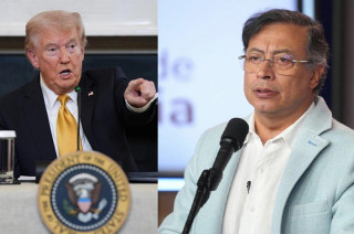 Donald Trump y Gustavo Petro.