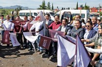 Miguel Ángel Hernández Espejel, secretario de Educación del Edoméx, dio el banderazo para el inicio de la construcción de los nuevos Bachilleratos Nacionales “Margarita Maza”.