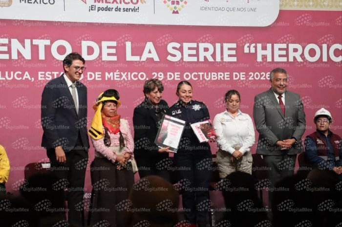 La gobernadora Delfina Gómez Álvarez encabezó la presentación de “Heroicas”, serie documental del Sistema Mexiquense de Medios Públicos.