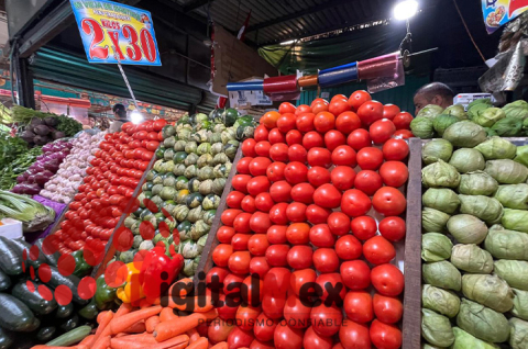 Jitomate alcanza hasta 60 pesos por kilo en mercados del Edoméx, aunque se prevé una baja en las próximas semanas.