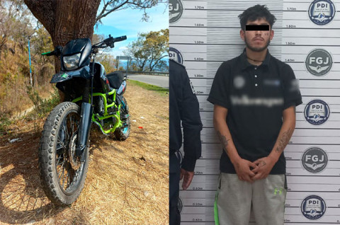 Al efectuar una inspección a Carlos “N”, de 19 años, se localizó un radio transmisor encendido en una frecuencia privada