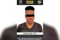 Cristian “N” fue detenido en Ecatepec por su probable responsabilidad en el homicidio de dos hombres.
