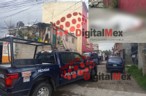 Policía resguarda la zona del accidente