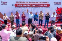 Ricardo Moreno encabezó la entrega de la rehabilitación integral del circuito vial en San Mateo Oxtotitlán, donde anunció la continuidad de obras y nuevos proyectos de infraestructura para la zona.