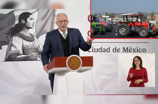 Julio Berdegué Sacristán, Ministro de Secretaría de Agricultura y Desarrollo Rural de México, en conferencia La Mañanera.