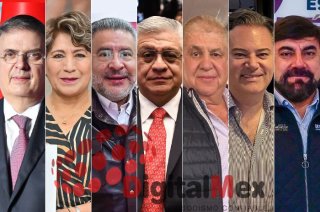 Marcelo Ebrard, Delfina Gómez, Horacio Duarte, Cristóbal Castañeda, José Manzur, Aurelio Nuño, Carlos Maza