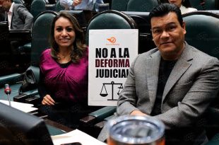 La diputada Ruth Salinas Reyes y el coordinador estatal de Movimiento Ciudadano, Juan Zepeda, señalaron que la reforma judicial del Estado de México mantiene vacíos que, a su consideración, deben corregirse para fortalecer la integración del Poder Judicial.