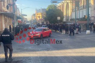 Realiza el gobierno municipal de Toluca un operativo policial en las calles principales del Centro Histórico.
