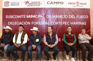 Autoridades municipales, brigadas forestales y representantes comunitarios durante la instalación del Subcomité Municipal