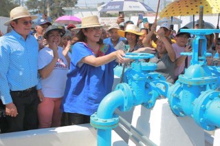 El pozo Guadiana produce 40 litros por segundo en beneficio de 24 mil habitantes de colonias como Arboledas de Aragón, Estrella de Oriente, Sagitario 5, CTM 14 y Ejército del Trabajo.