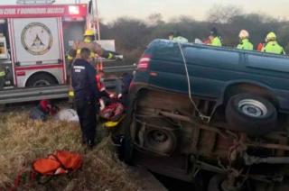 En la camioneta accidentada también iban niños