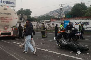 Video: Pipa embiste 10 vehículos en la México-Pachuca; deja un muerto y 16 heridos