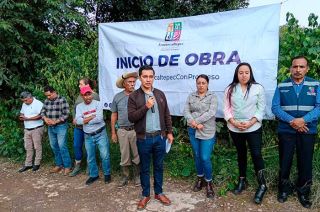 El alcalde durante gira de trabajo por cinco comunidades