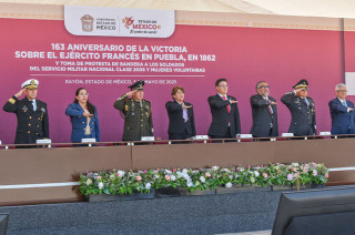 Conmemora gobernadora la Batalla de Puebla y reconoce labor de las Fuerzas Armadas en el #Edoméx