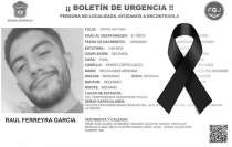 El hallazgo se confirmó a través de un mensaje publicado en redes sociales con el hashtag #TeBuscamosRaúl