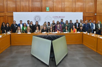 Ruth Salinas Reyes en la presentación del registro de contacto para periodistas y defensores