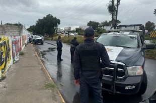 El hallazgo se dio en la lateral de la vía, frente al fraccionamiento Los Héroes Ecatepec, Quinta Sección.