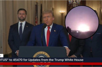 Donald Trump emite mensaje desde la Casa Blanca