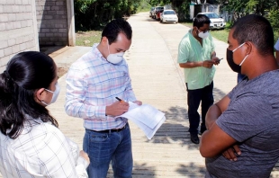 #Tejupilco: Estrenan concreto hidráulico habitantes de Mesas de Ixtapan