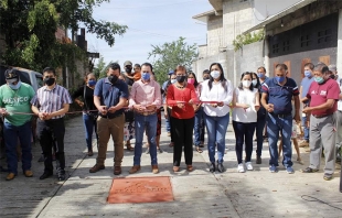 Entrega #Tejupilco pavimentación con concreto hidráulico en colonia Vicente Guerrero