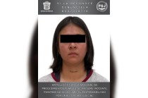 La mujer quedó a disposición de la Autoridad Judicial en el Centro Penitenciario y de Reinserción Social de Ecatepec.