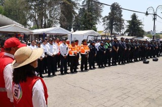 En el Operativo Días Santos Seguros participaron corporaciones policiales municipales y estatales.