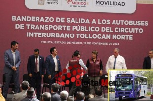 Las nuevas unidades tienen capacidad para 65 pasajeros, son de baja emisión de contaminantes y recorrerán 38 kilómetros de ida y vuelta por vialidades como Paseo Tollocan y Paseo Matlazincas.