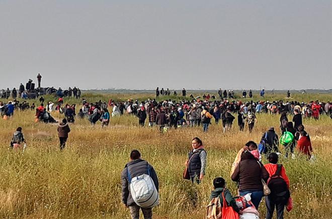 Alrededor de 2 mil familias invadieron predios federales de la Conagua en el vaso del Lago de Texcoco.