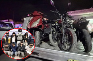 Los ahora detenidos podrían ser integrantes de una banda dedicada al robo de motocicletas en los municipios de San Mateo Atenco, Xalatlaco y Metepec