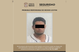 Gervasio ‘N’, de 34 años, fue detenido por elementos de la SSEM en Tenango del Valle y puesto a disposición del Ministerio Público