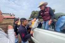 La Secretaría del Campo y autoridades estatales despliegan maquinaria, realizan recorridos y organizan registro de beneficiarios.