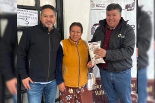 Omar Sánchez Velázquez inauguró el Centro de Leche para el Bienestar en Zaragoza de Guadalupe, Calimaya.
