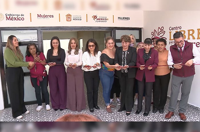 La gobernadora Delfina Gómez Álvarez inaugura un Centro LIBRE para fortalecer la atención y el apoyo a mujeres en el Estado de México.