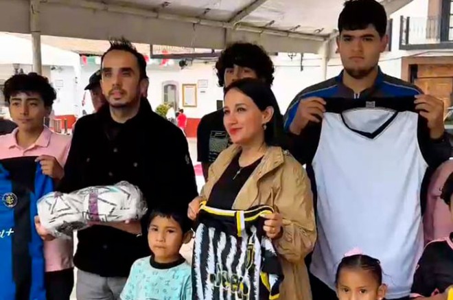 El primero apoyo que brindó fue a 8 ciclistas