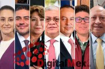 Claudia Sheinbaum, Omar García Harfuch, Delfina Gómez, Cristóbal Castañeda, José Luis Cervantes, Luis Antonio Huerta, Mauricio Valdés