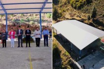 En la Escuela Preparatoria Oficial No. 315 más de 80 alumnos fueron beneficiados con esta obra. 