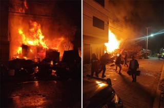 Se reporta incendio en vivienda con materiales reciclados