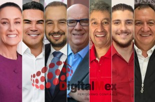 Claudia Sheinbaum, Alejandro Moreno, Marko Cortés, Dante Delgado, Erwin Lino, Eduardo Díaz, Oscar González