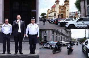 Elementos de seguridad durante el operativo intermunicipal en el Valle de Toluca