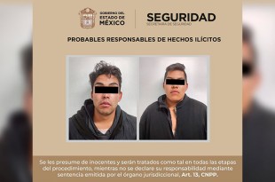 Los detenidos, identificados como Manuel “N” y César “N”, de 27 y 19 años