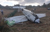 Cae avioneta en Zinacantepec