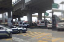 El motociclista quedó tendido sobre el pavimento en el cruce de Díaz Mirón y Las Torres