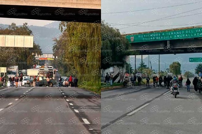 Video: Bloquean la Toluca-Tenancingo, las casetas de la Toluca-Ixtapan de la Sal y Tenango-Lerma; tránsito colapsa en la región