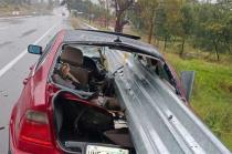 Los padres del bebé fueron trasladados al hospital.