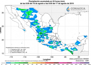 #Alerta: Tormentas eléctricas y vientos de 40 kms por hora en Edomex y CDMX