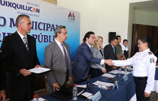 Entregan Certificado Único Policial a elementos de Huixquilucan