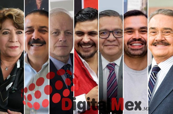 Delfina Gómez, Miguel Ángel Hernández, Eric Sevilla, Carlos Montiel, Ricardo Moreno, Jorge Álvarez Maynez, Pedro Sola