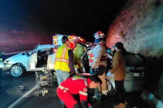 En el accidente se vieron involucrados un Volkswagen tipo Polo y un Chevrolet Matiz.