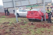 El operador de la empresa reportó el asalto y se inició una persecución.