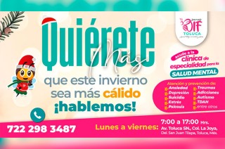 La clínica, ubicada en la colonia La Joya, ofrece servicios de apoyo psicológico.